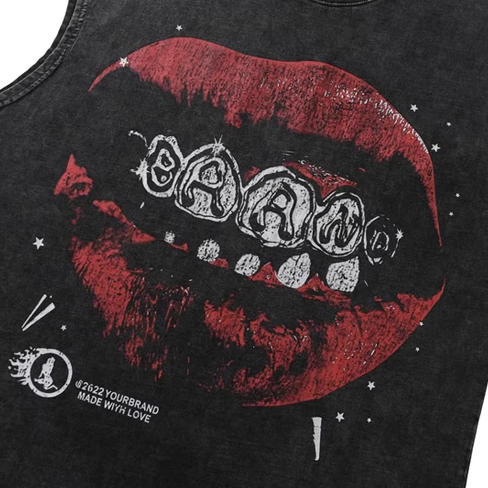 T-shirt surdimensionné en fibre de coton vintage avec motif imprimé Jules