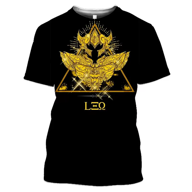 T-shirts imprimés 3D Saint Seiya Anime pour l'été