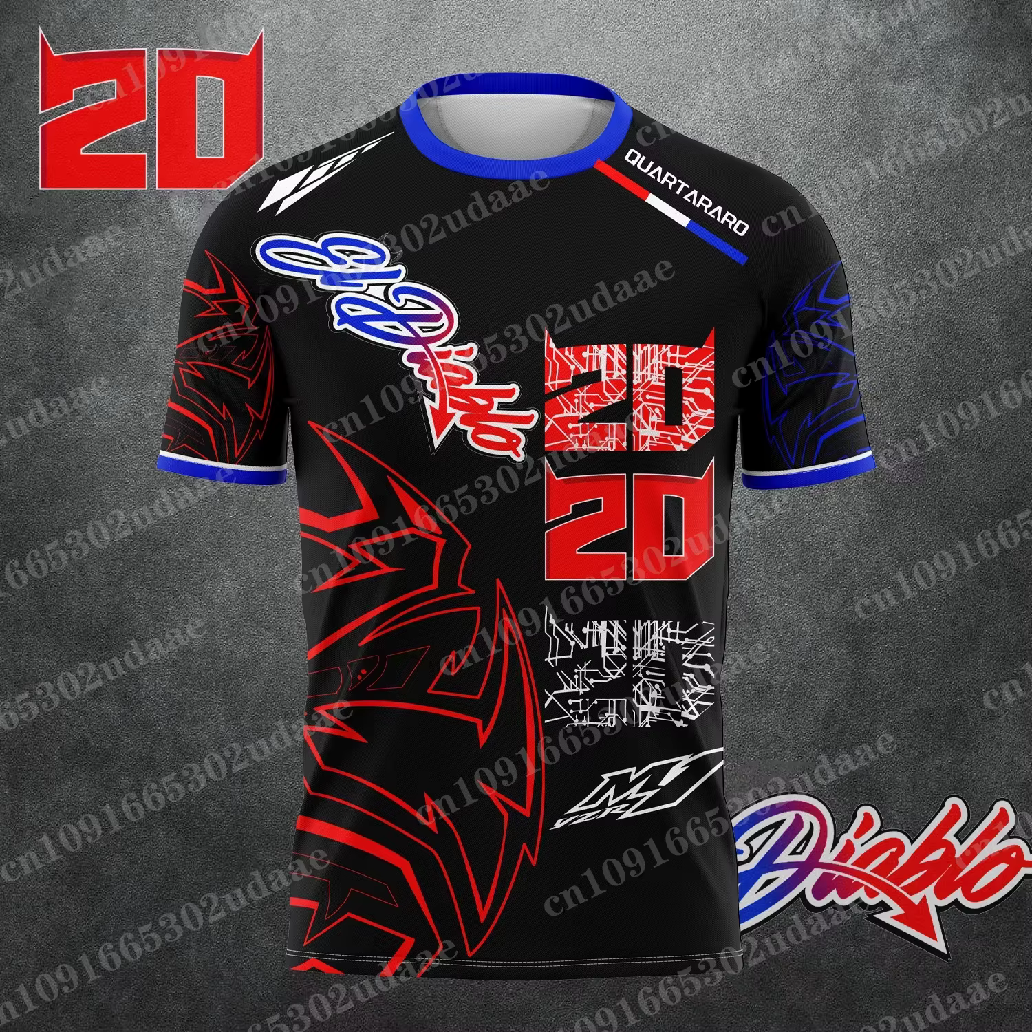 Nouvelle Moto de Course 2026 No. T-shirt à manches courtes pour hommes et femmes