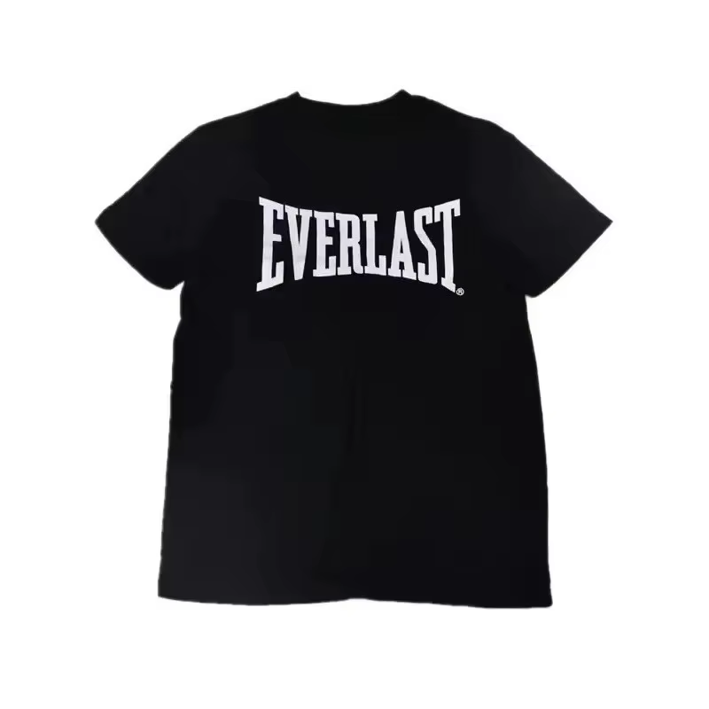 2025 nouveau EVERLAST t-shirt hommes boxe sport ample décontracté à manches courtes lettre imprimer unisexe jeunesse été Streetwear mode