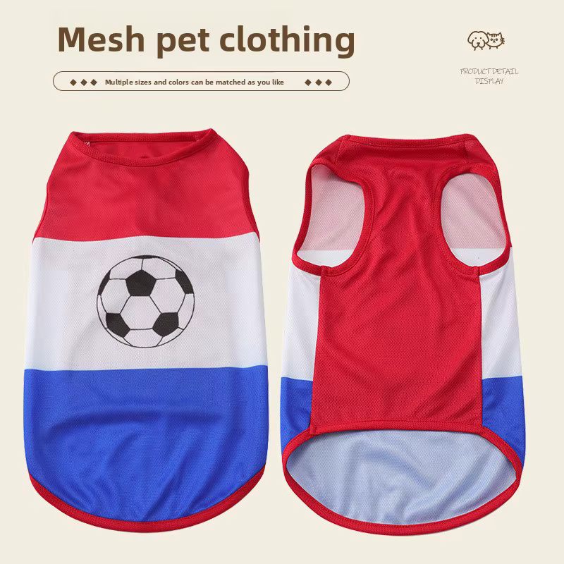 Débardeur pour chien motif équipe de football