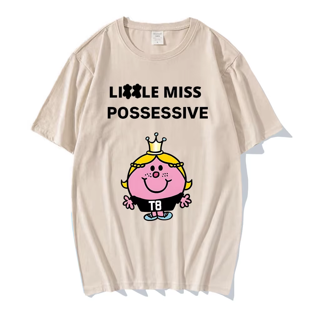 Tate McRae chanteur graphique t-shirts Miss possessif Tour du monde 2025 t-shirt coton haute qualité homme