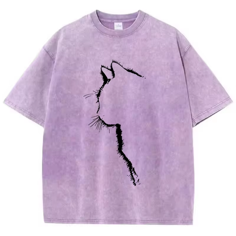 T-shirt vintage délavé 100% coton