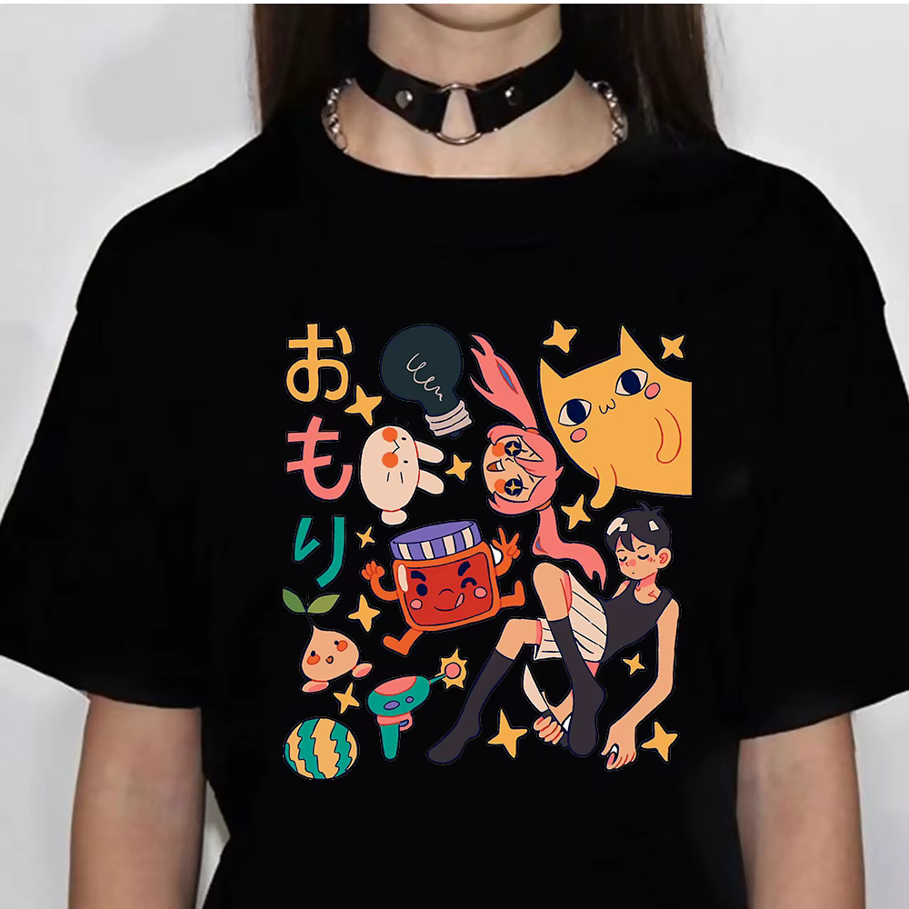 Omori Tee femmes été streetwear graphique t-shirt femme manga japonais vêtements drôles