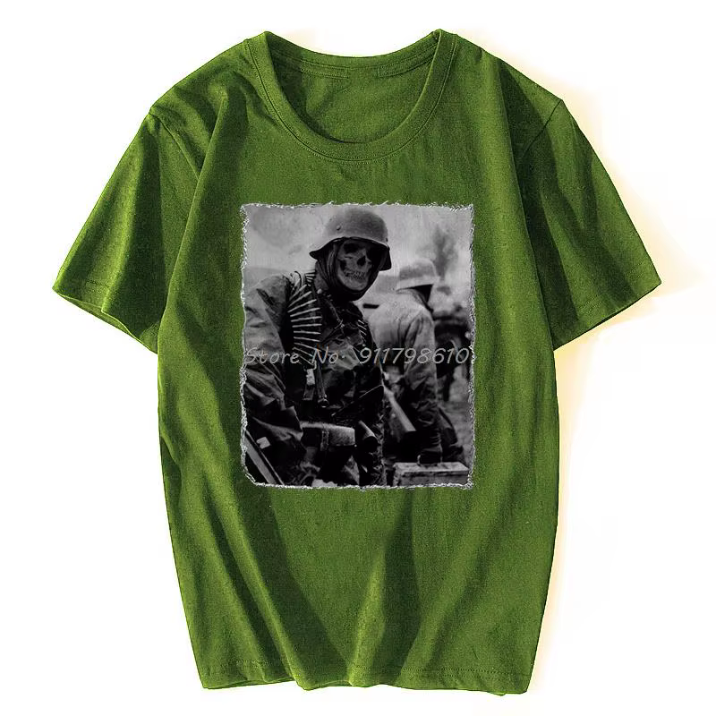 Allemagne Belgique Ardennes 1944 T-shirt soldat allemand Wehrmacht.