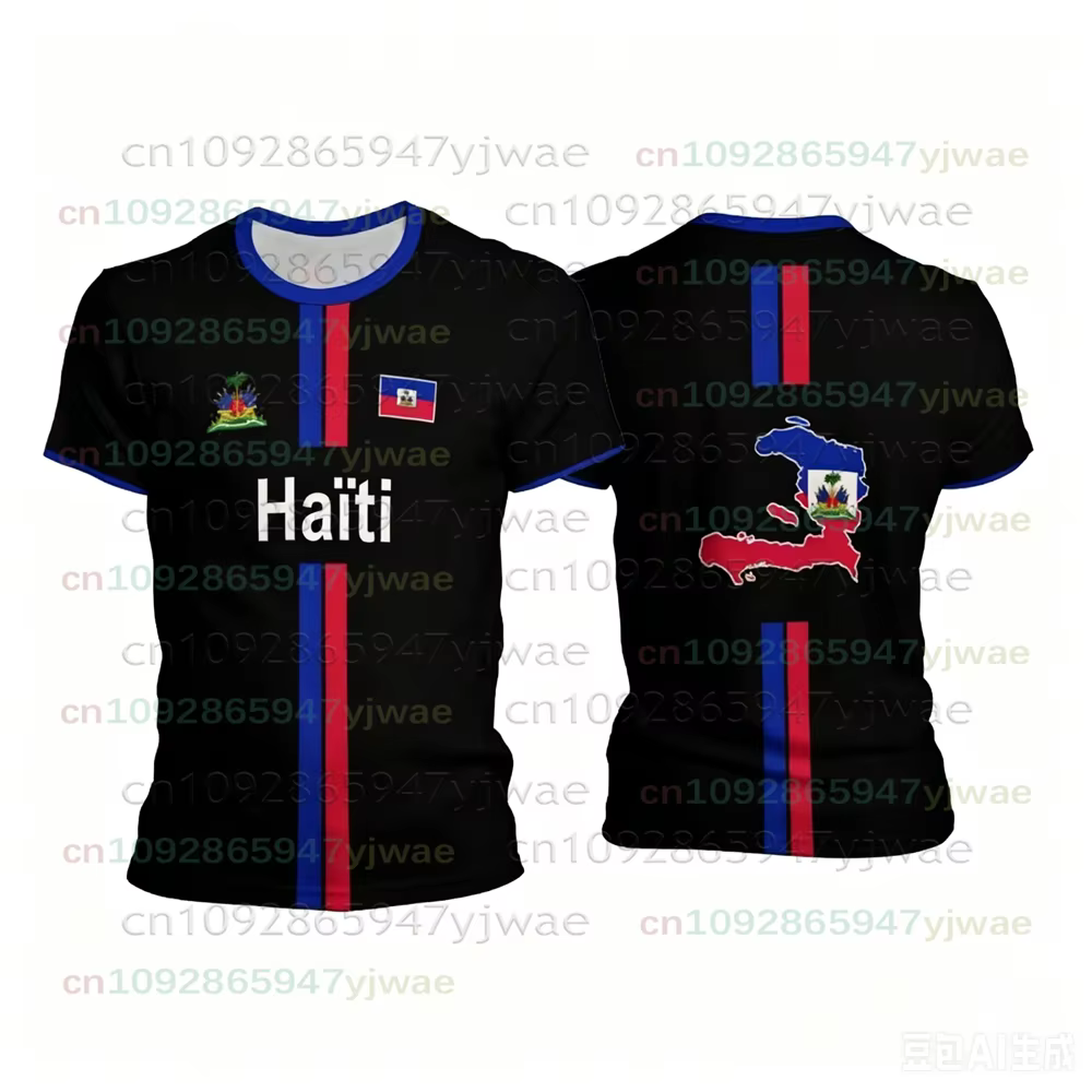 T-shirts de football Haïti pour hommes