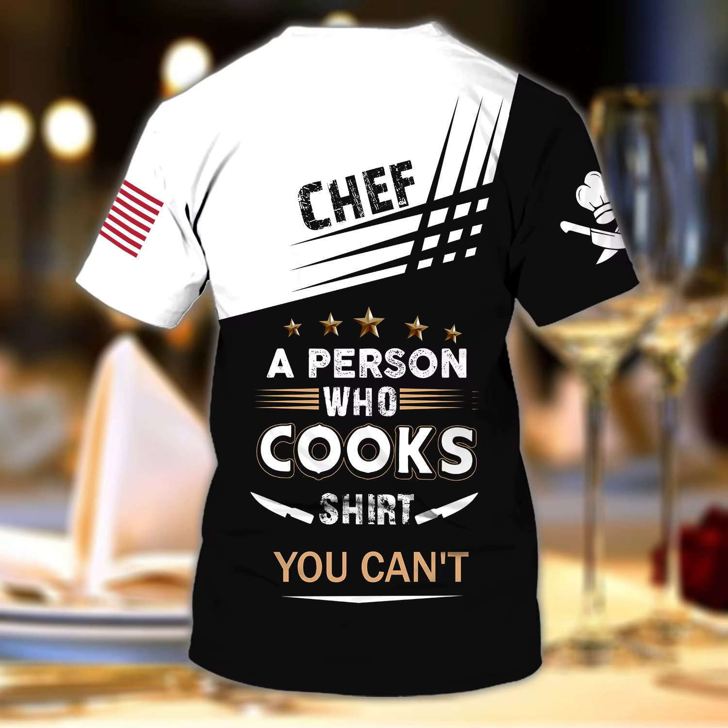 2025 offre spéciale mode t-shirt Chef cadeaux nom personnalisé 3D imprimé hommes été à manches courtes unisexe sport décontracté T-shirt DW37