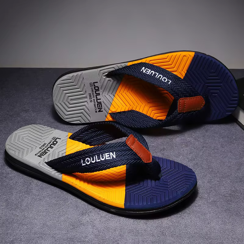 Tongs pour hommes de haute qualité, vente chaude, tongs de plage d'été, tongs pour hommes, mode respirante, décontractées, tongs de plage pour hommes, été, extérieur