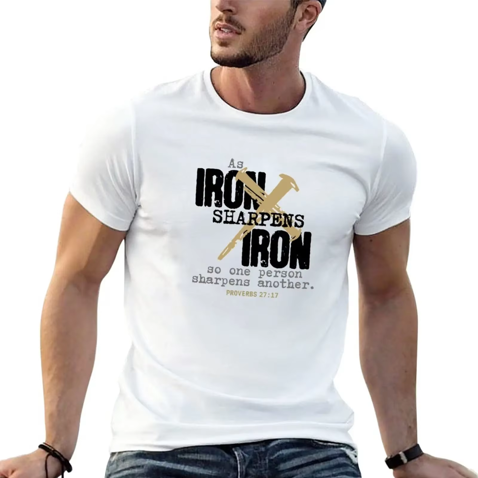 T-shirt homme noir, estival et sublime