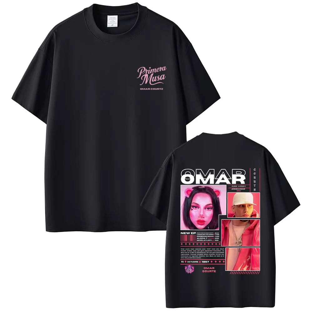 Rappeur Omar Courtz Primera Musa T-shirts hommes femmes mode Hip Hop surdimensionné à manches courtes