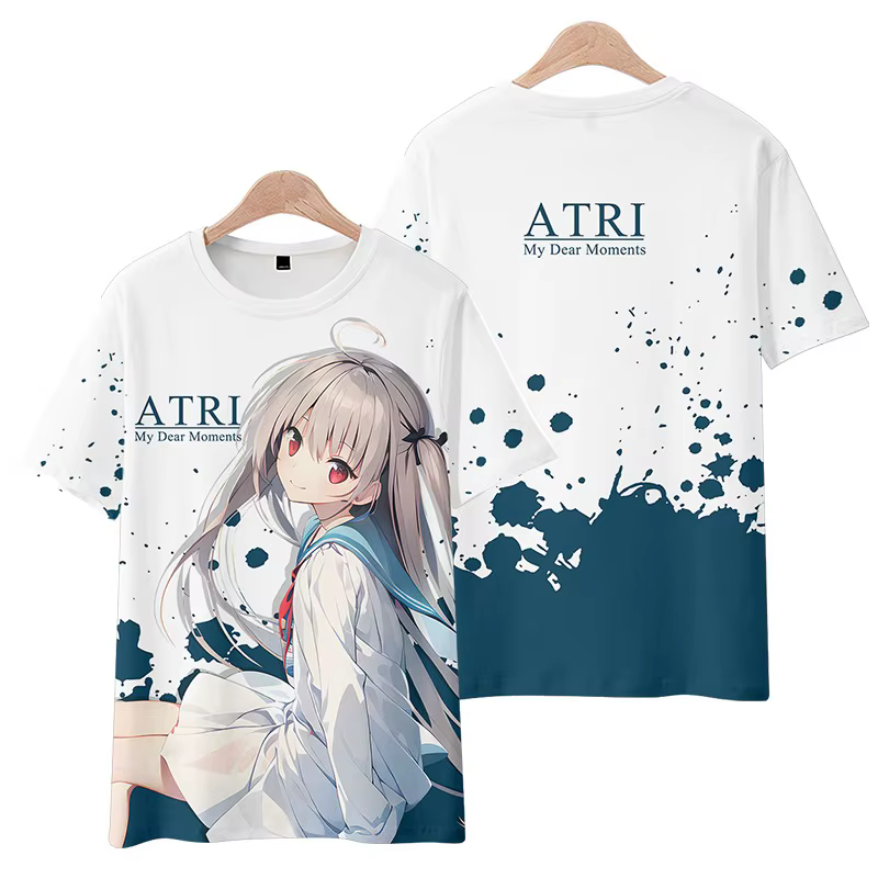 ATRI mes cher Moments jeu japonais AnimeT-Shirts hommes femmes t-shirt à manches courtes chemise de grande taille hauts