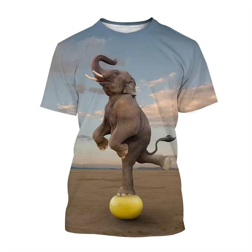T-shirt à manches courtes et col rond pour homme