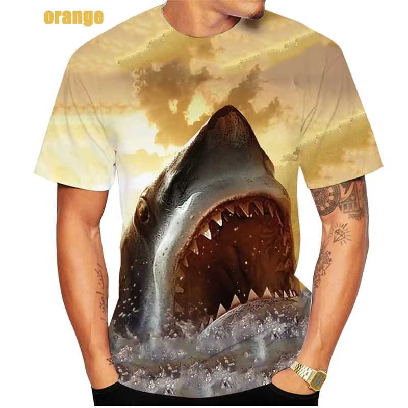 T-shirt à manches courtes et col rond pour homme