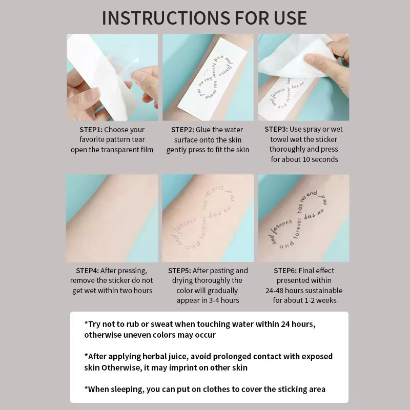 Autocollants de tatouage temporaire à base de plantes, style asiatique, demi-manches, imperméables et longue durée (1 à 2 semaines), adaptés pour les bras et les jambes.