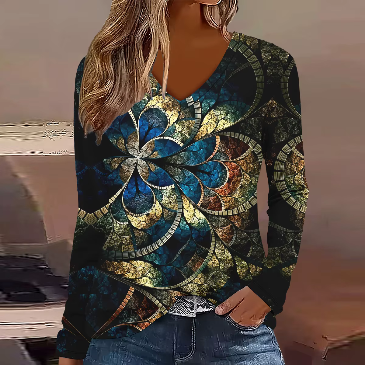 T-shirt à manches longues pour femmes