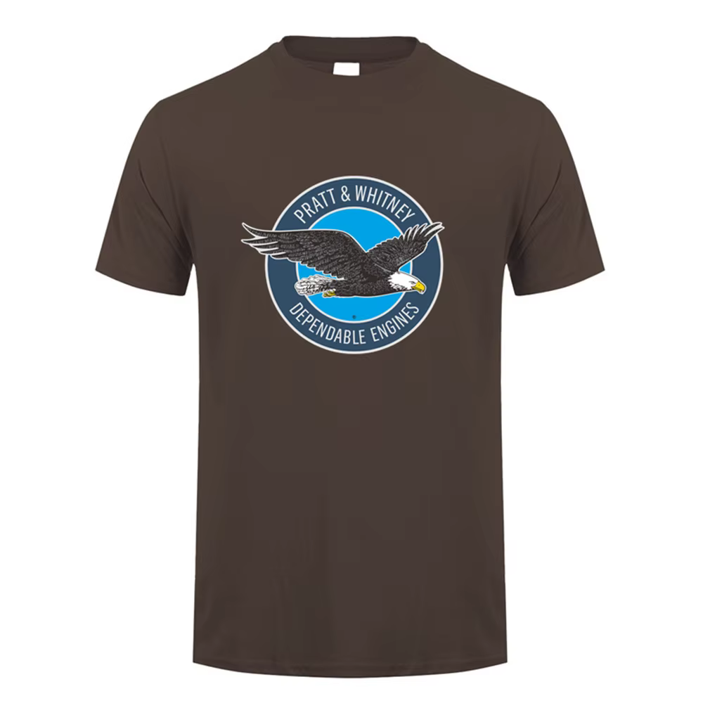Nouveau Pratt & Whitney Hommes T Shirt D'été À Manches Courtes En Coton Tee Shirts Y-pour Homme Femmes LH-557