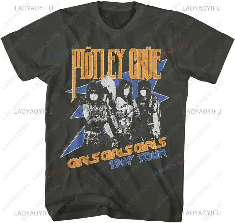 Vente Flash 2025 - Motley-Crue - T-shirt à manches courtes pour homme