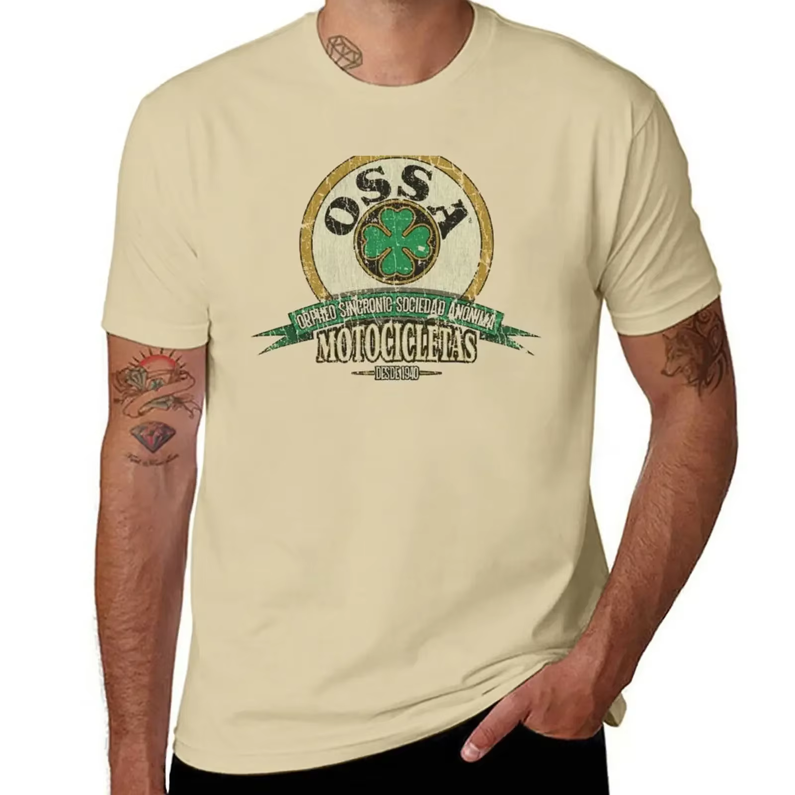 OSSA Motocicletas 1940 T-Shirt vêtements esthétiques hauts d'été fan de sport t-shirts