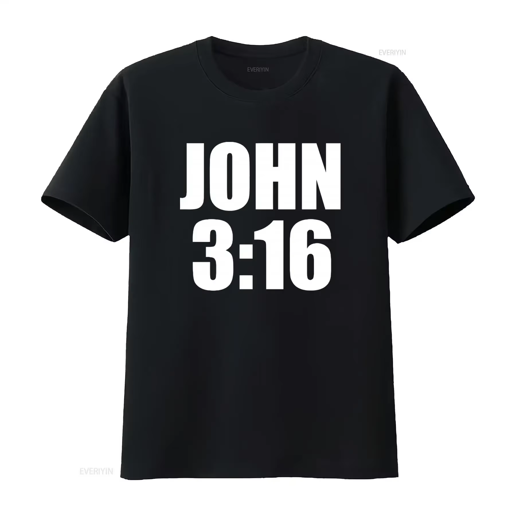 T-shirt unisexe John 3:16 avec citation chrétienne
