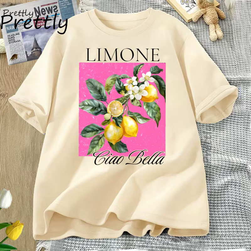 Aquarelle citrons T-Shirt limone fleurs de citron