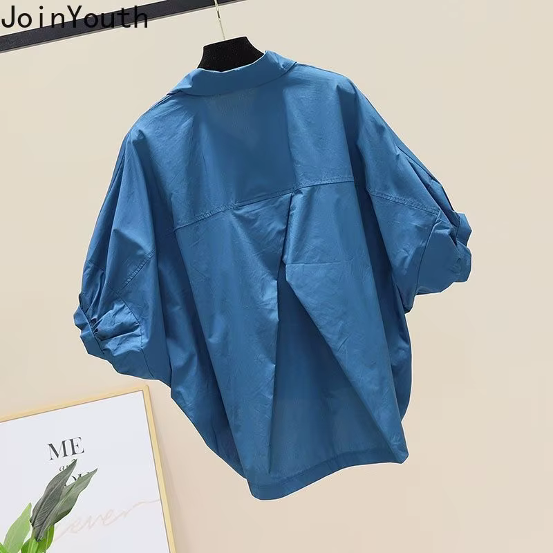 Chemises irrégulières à manches courtes pour femmes 2025 Blusas Mujer De Moda coréen surdimensionné hauts décontracté mode cordon Blouses blanches