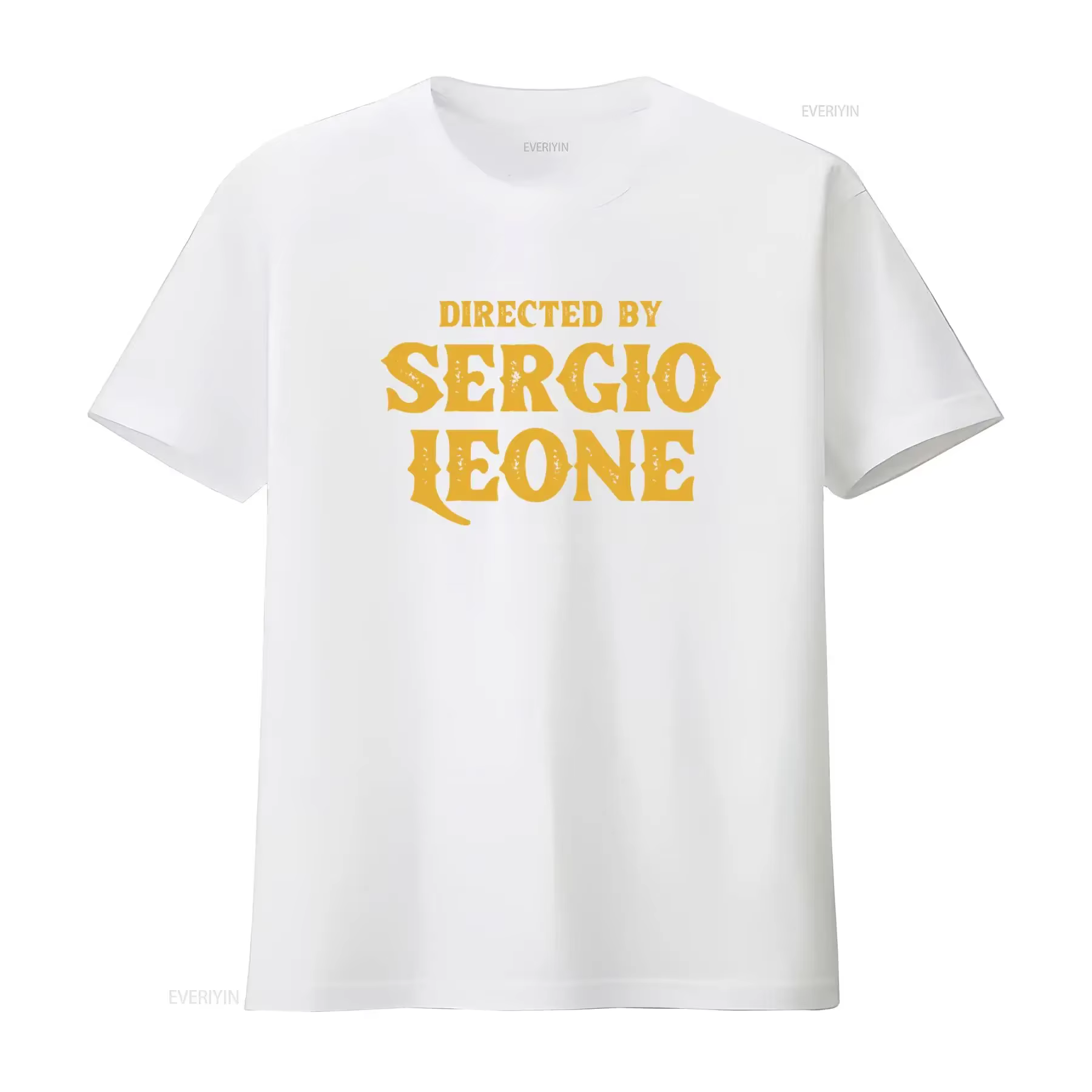 T-shirt de style vintage « Dirigé par Sergio Leone » pour hommes et femmes