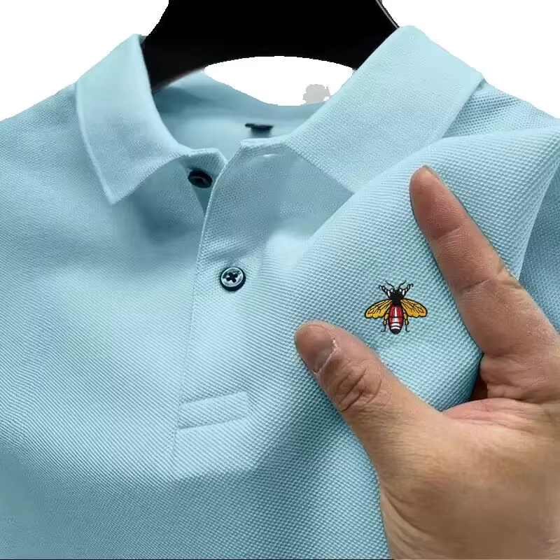 Chemises polo à manches courtes pour hommes