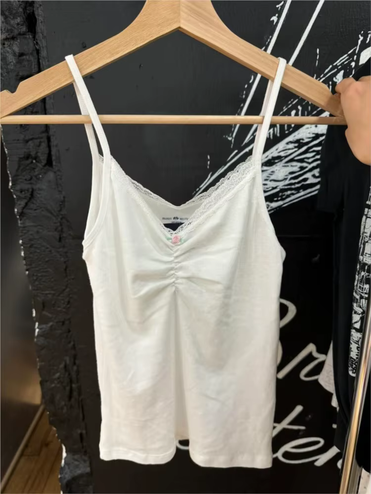 Camisole en patchwork rose avec plis précieux