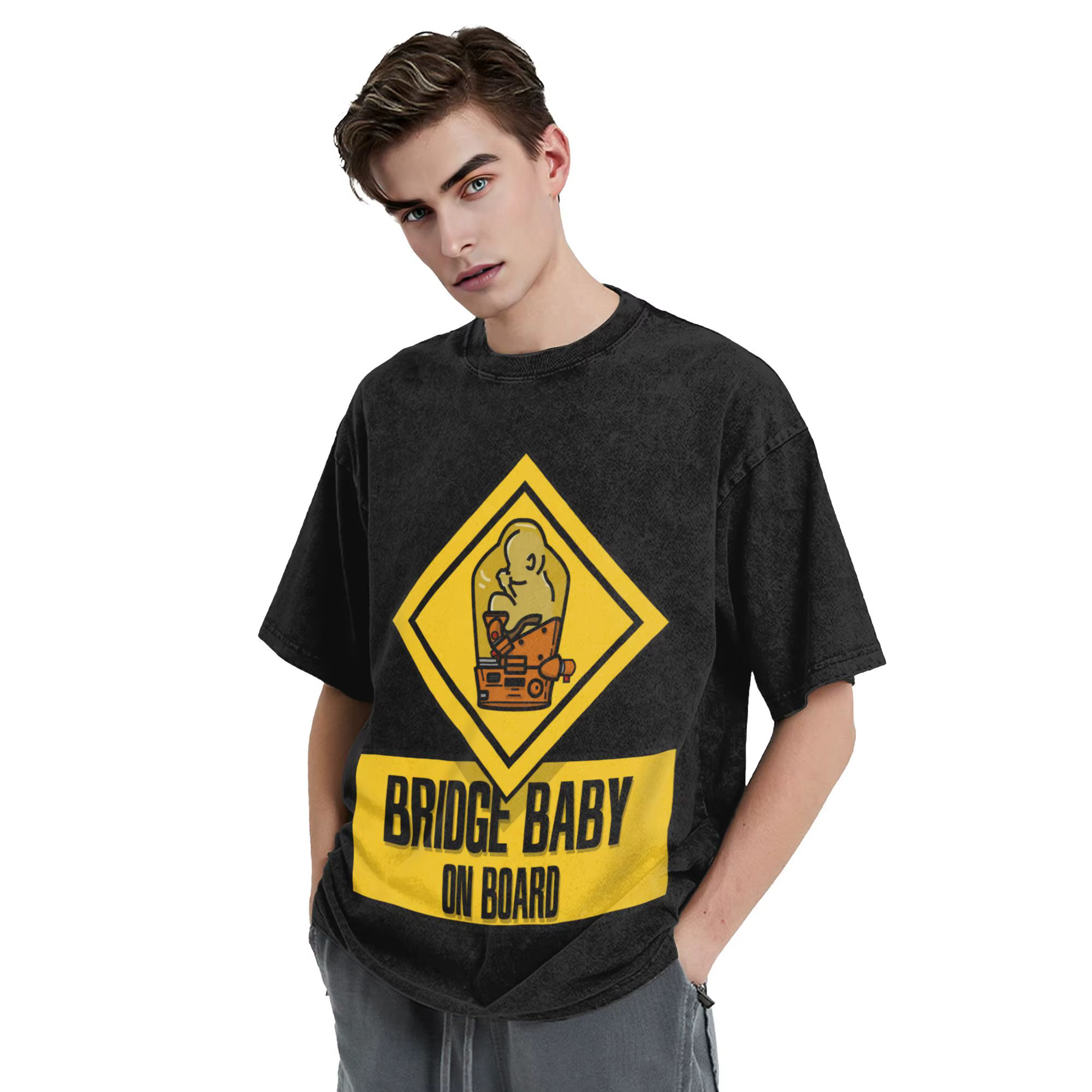 Harajuku Death Stranding graphique t-shirts à la mode lavé coton T-Shirt pour hommes femmes vêtements été à manches