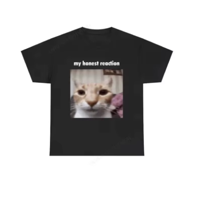 Mon honte réaction T-shirts drôle chat Meme