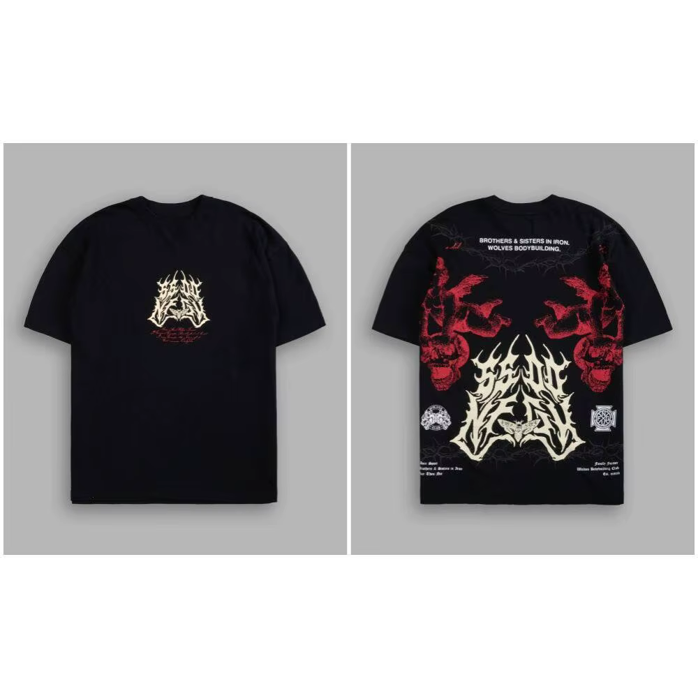 T-shirt en coton à col rond imprimé