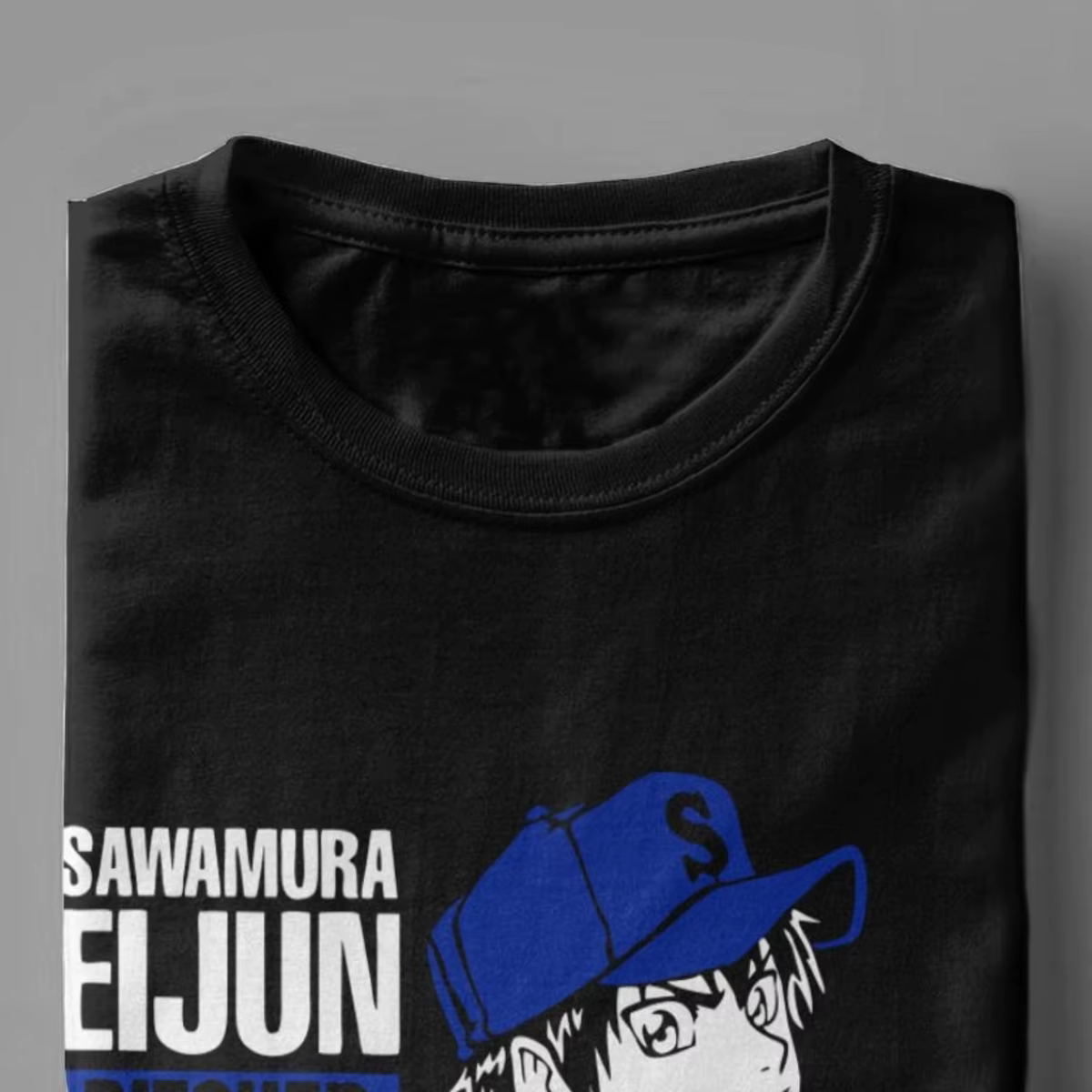 T-Shirt de Baseball à col rond pour homme