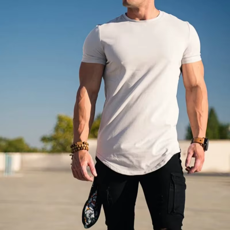 T-shirt de Fitness musculaire T-shirts d'été pour hommes