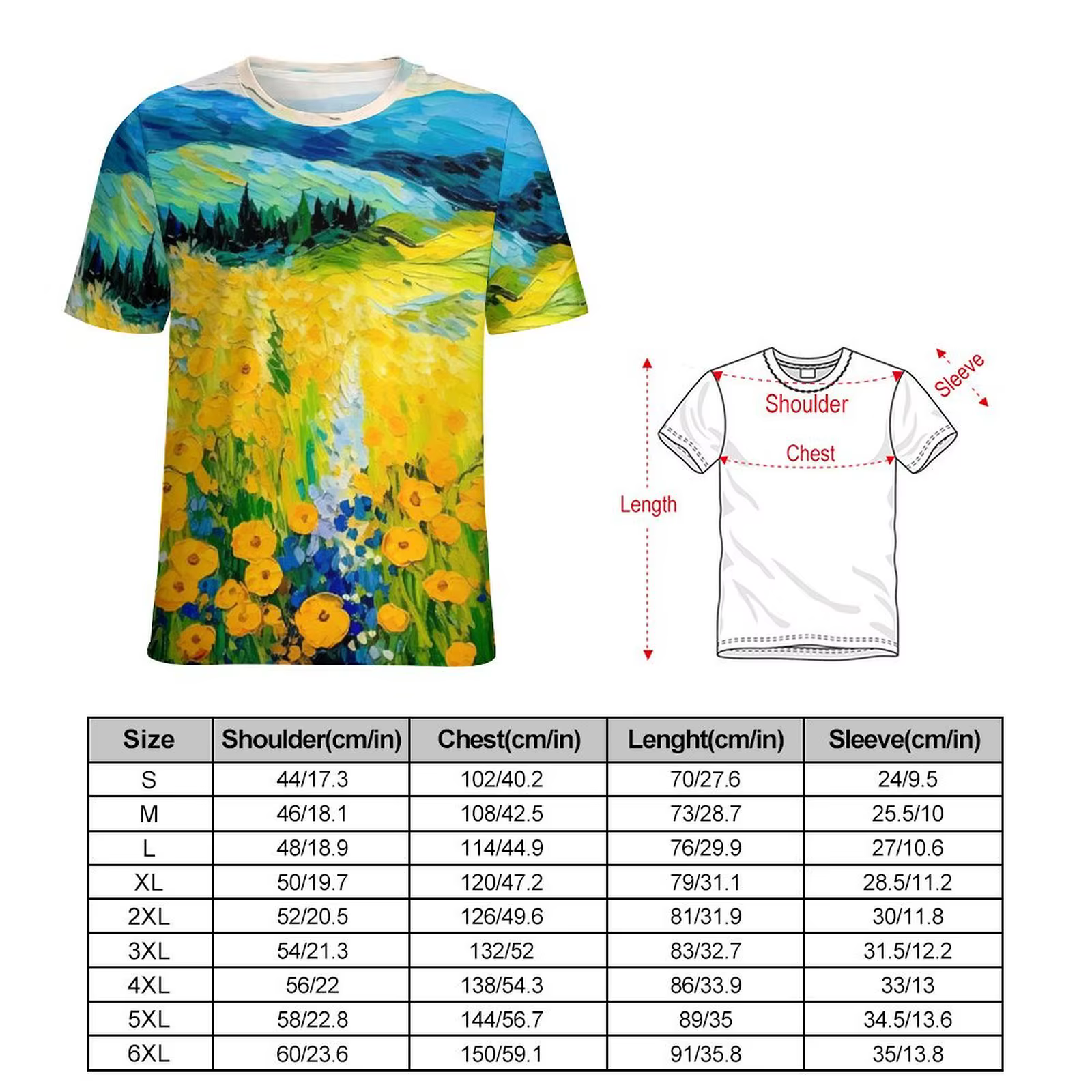 T-Shirt à Col Rond pour Homme