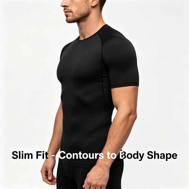 T-shirt de sport moulant pour homme