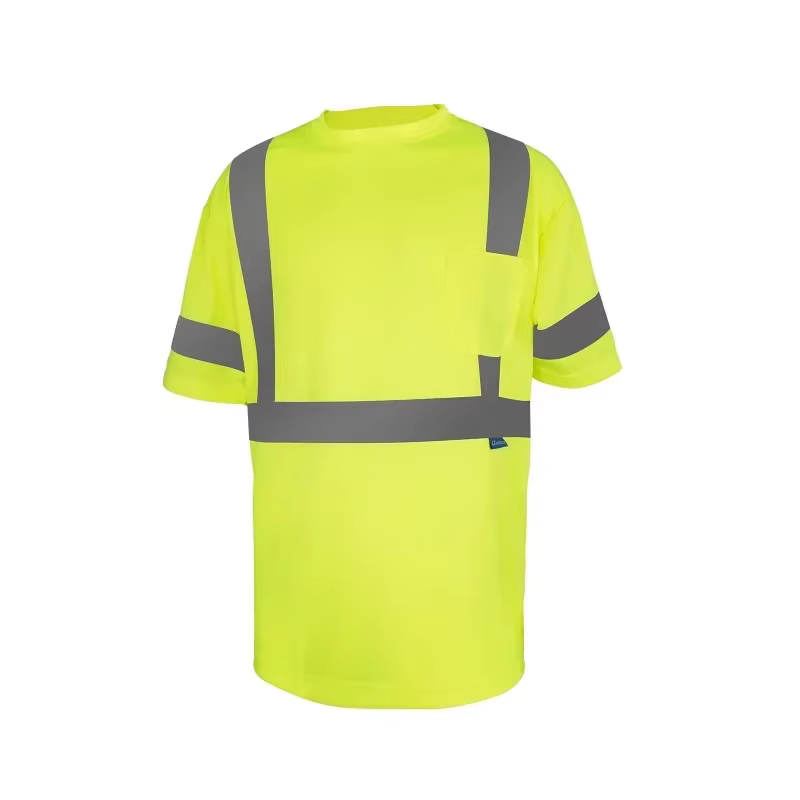 T-shirt réfléchissant, vêtements de travail de sécurité réfléchissants haute visibilité pour hommes