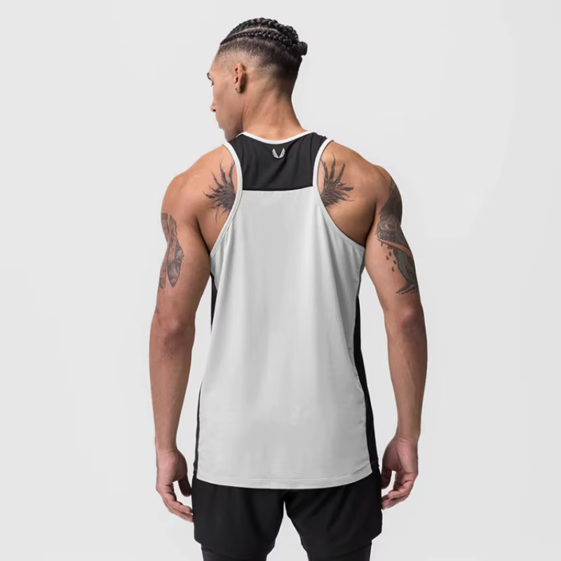 Débardeur Homme Été Respirant Séchage Rapide Sans Manches Haut Élastique pour Gym Fitness Course Décontracté