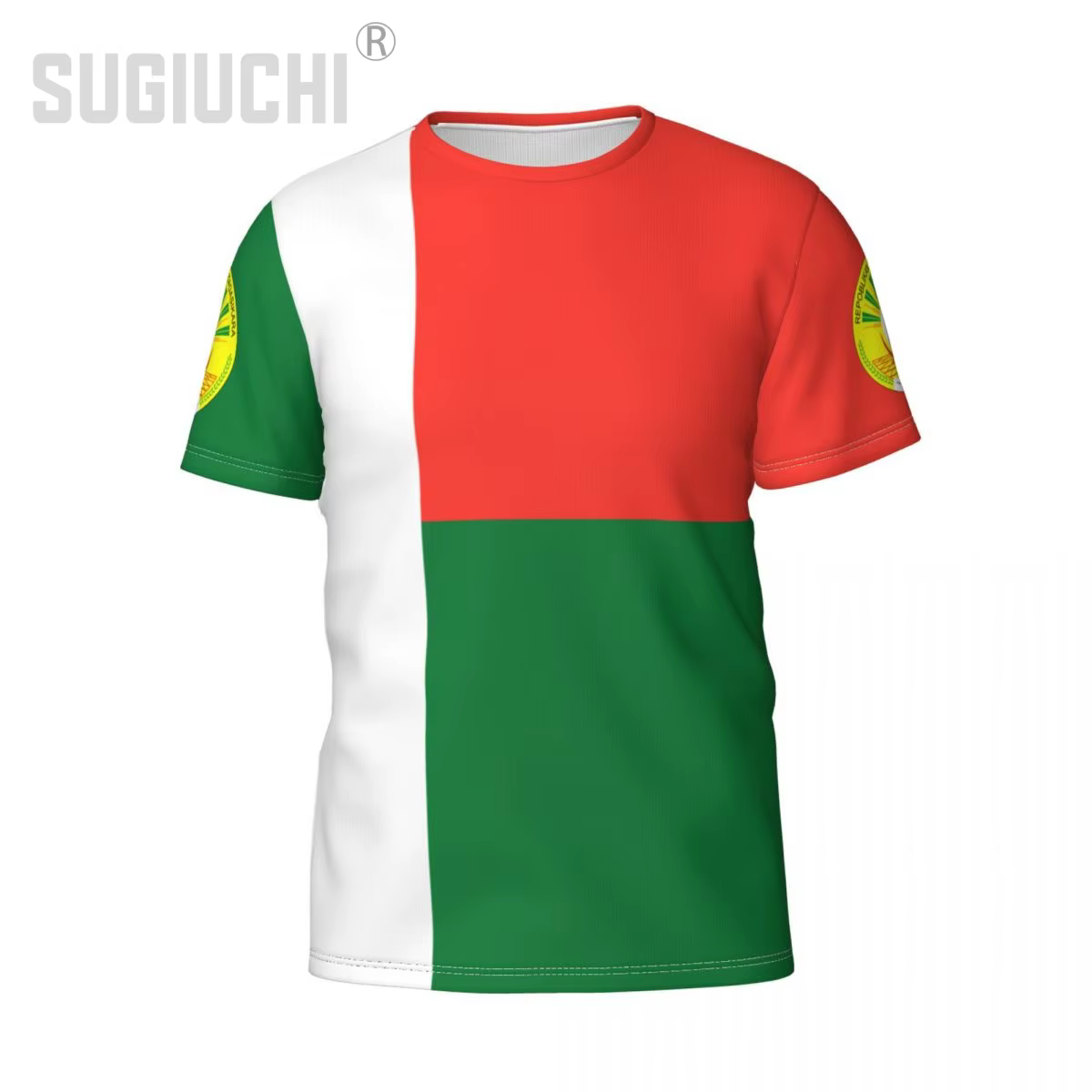 Nom personnalisé numéro drapeau de Madagascar emblème 3D T-shirts pour hommes femmes