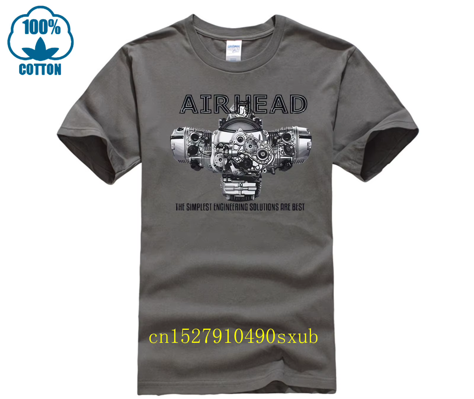 Airhead Boxer Engine Runder T-shirt Heather pour hommes