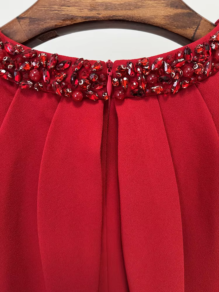 DEAT Robe de Soirée Élégante pour Femme