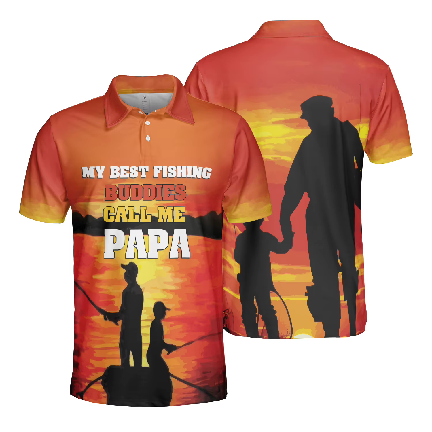 Nouveau T-shirt Polo de Pêche à la Carpe Personnalisé pour Hommes