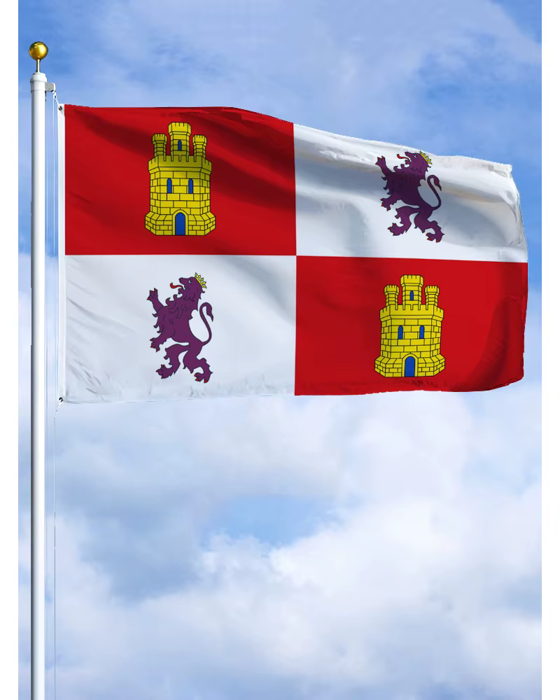 Drapeau emblématique de la Castille et León
