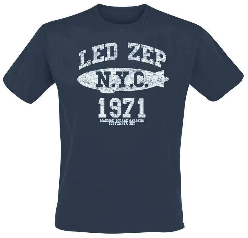 T-Shirt avec Logo Led Zeppelin Band