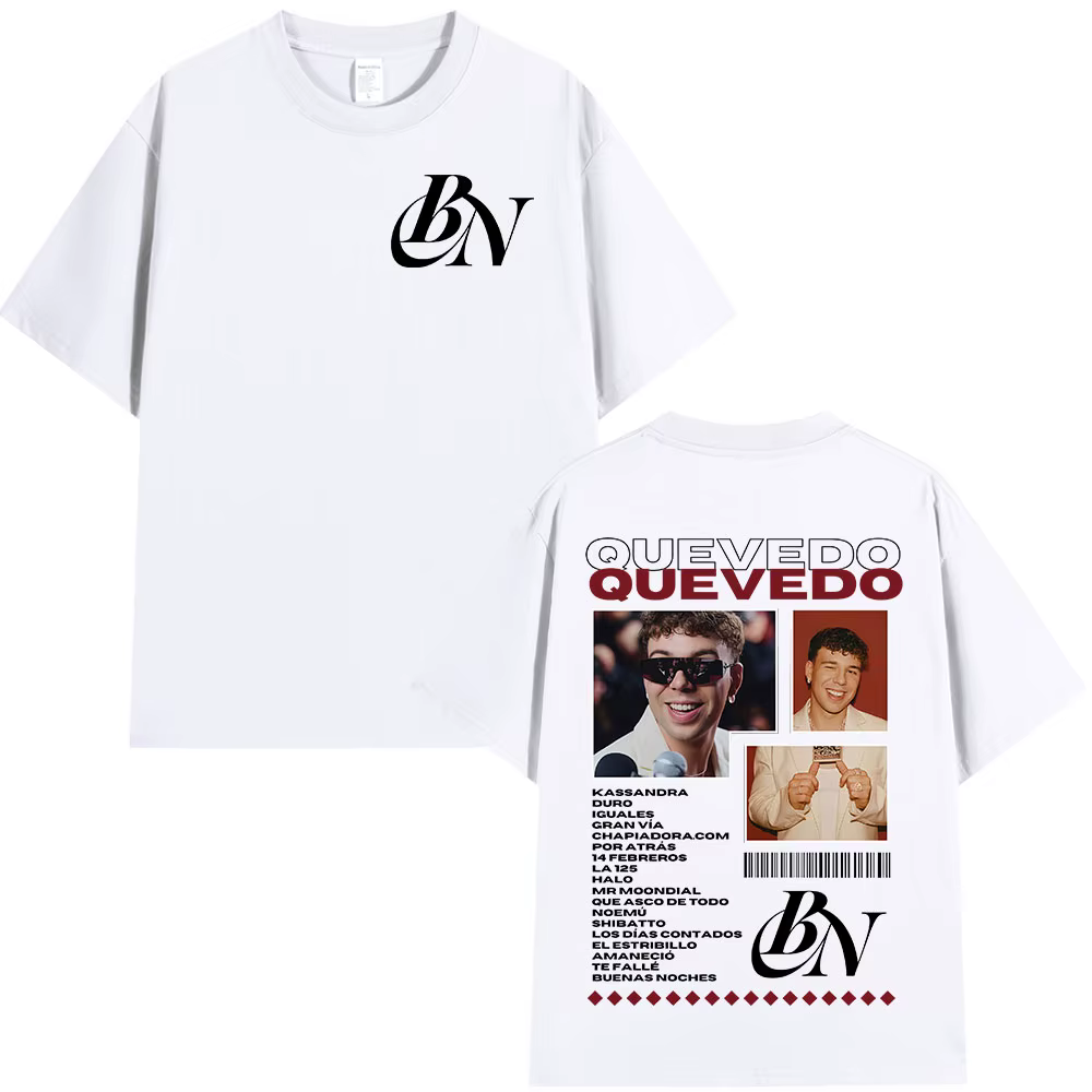 Rappeur Quevedo Buenas Noches T-shirts hommes femmes haute qualité mode