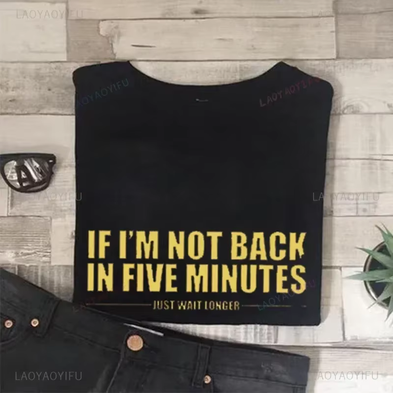 T-shirt unisexe "Si je ne suis pas de retour dans cinq apprentis"