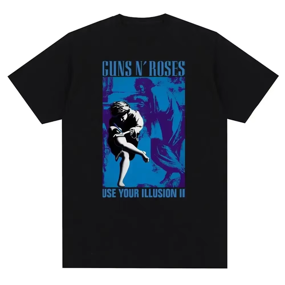 T-shirt à imprimé graphique Guns N Roses