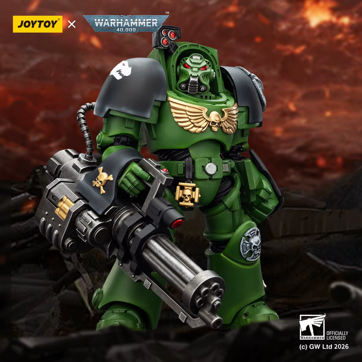 Figurine de collection JOYTOY Warhammer 40K Salamanders Terminator 1/18