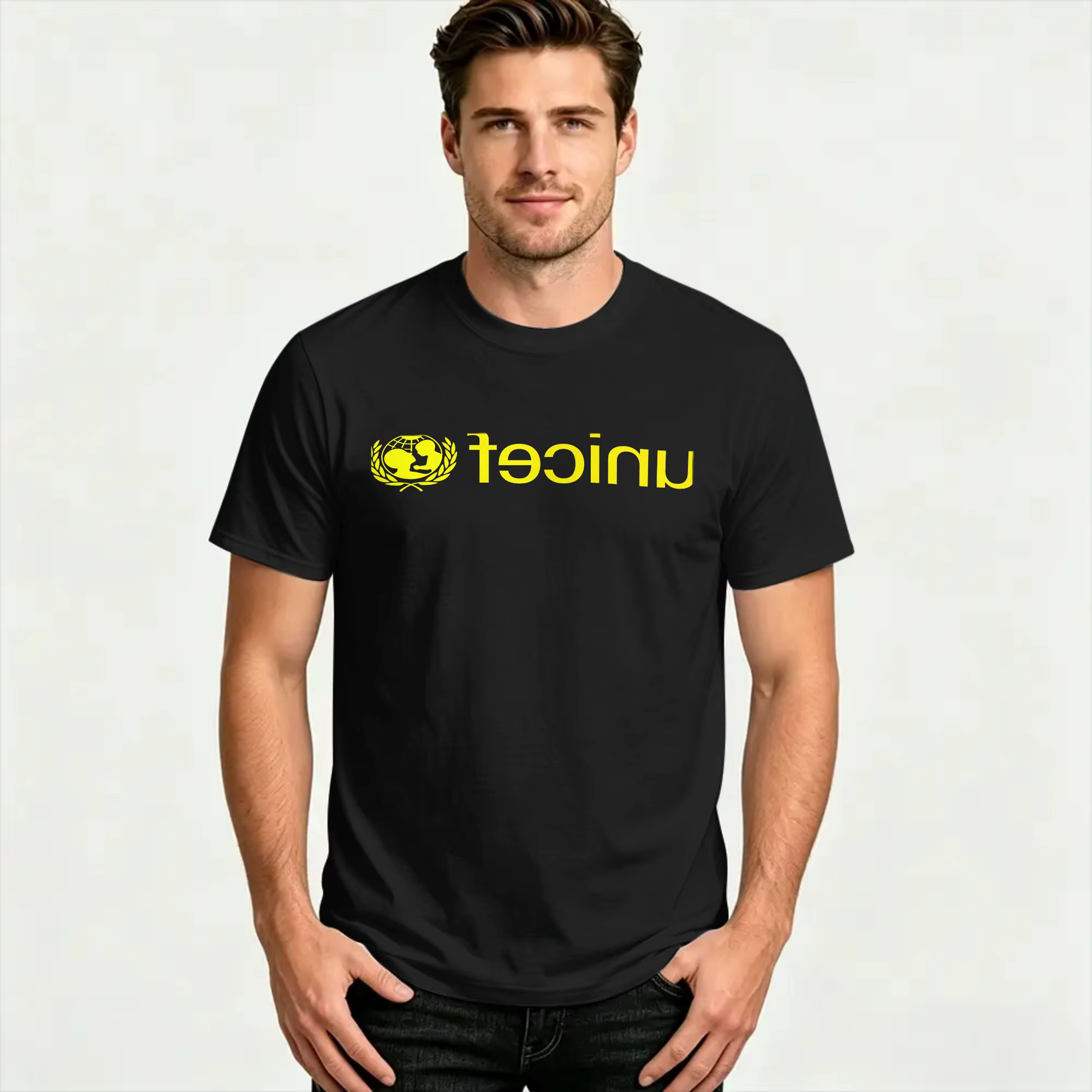 T-shirt d'été en pur coton pour hommes