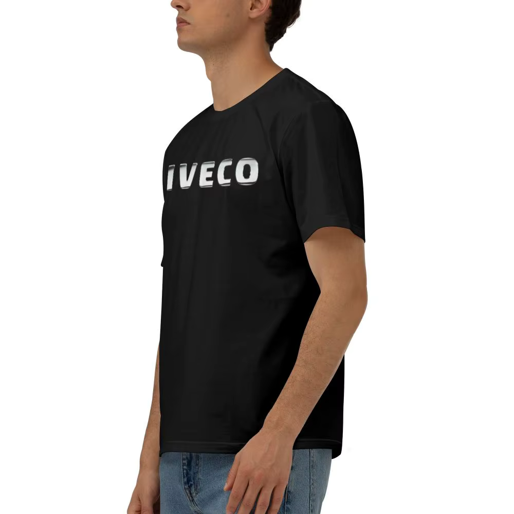 T-shirt à manches courtes en coton imprimé pour hommes