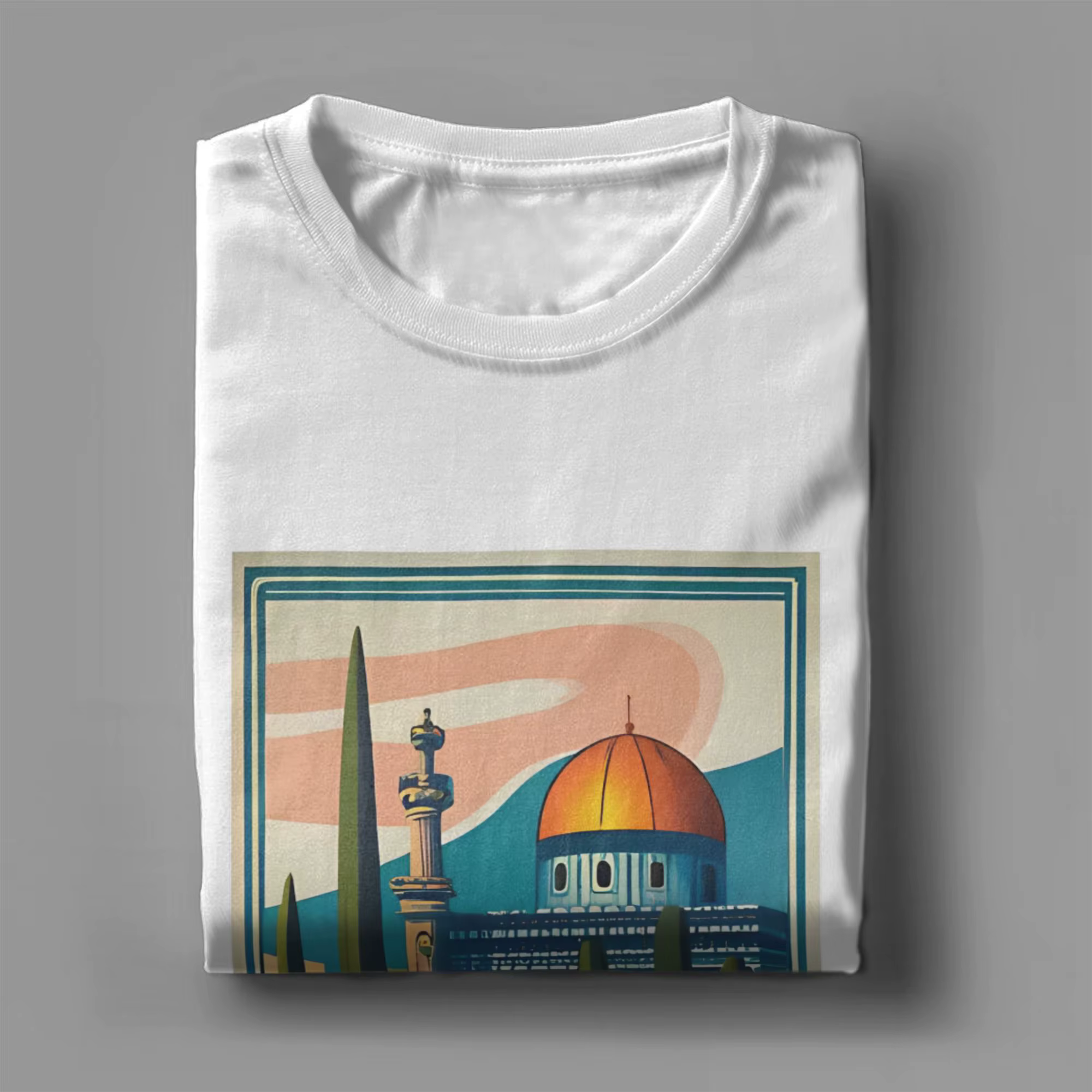 Couple T-Shirt Vintage Palestine Jérusalem Paix T-Shirts loisirs été